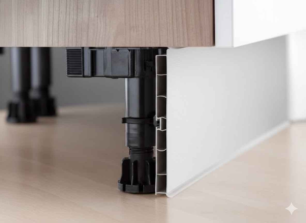 Cabinet base support legs