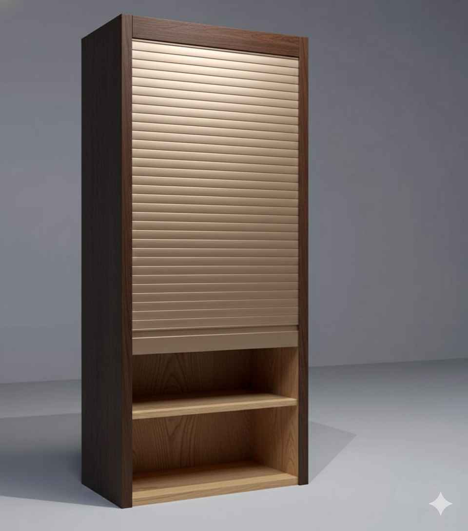 Modern cabinet shutter in kitchen